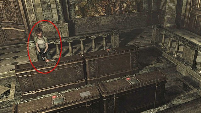 W naszym przykładzie należy zlokalizować stanowiska 2 oraz D - Zagadka w pomieszczeniu konferencyjnym | Ośrodek szkoleniowy Umbrella - Resident Evil Zero HD - poradnik do gry