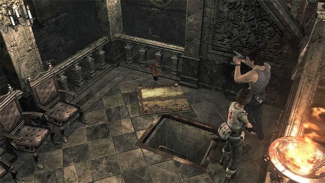 Wyjdź z kościoła (M4,1) - Przedostanie się do wnętrza ośrodka badawczego | Laboratorium - Resident Evil Zero HD - poradnik do gry