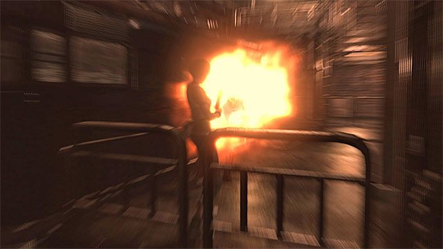 Użyj granatnika żeby szybko wyeliminować zombiaka-pijawkę - Uruchomienie kolejki linowej | Laboratorium | Resident Evil Zero HD - Resident Evil Zero HD - poradnik do gry