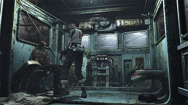 Martwy żołnierz ma przy sobie pistolet Magnum - Uruchomienie kolejki linowej | Laboratorium | Resident Evil Zero HD - Resident Evil Zero HD - poradnik do gry