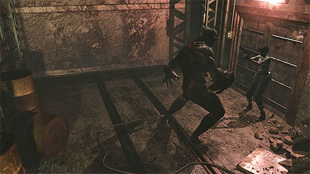 Najlepiej użyć pistoletu Magnum do pokonania bossa - Boss Proto Tyrant - pierwsze starcie | Fabryka | Resident Evil Zero HD - Resident Evil Zero HD - poradnik do gry