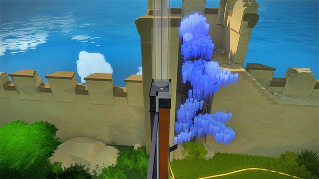 Wróć do wyłomu w murze i idź w lewo póki nie dostaniesz się nad bramę - Fort - Sekrety i znajdźki The Witness - The Witness - poradnik do gry