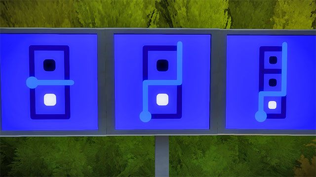 Panele przy drzewach, trzy pierwsze - Rozwiązania zagadek | Okolice fortu - The Witness - poradnik do gry
