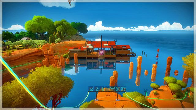 Kolejne łamigłówki z tej serii wymagają dostępu do skały - Warsztat na nabrzeżu - Sekrety i znajdźki The Witness - The Witness - poradnik do gry