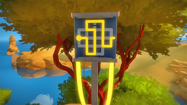 Laser, druga prawa zagadka - Rozwiązania zagadek | Skała - The Witness - poradnik do gry