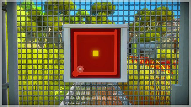 Otworzenie drzwi wymaga rozwiązania prostej łamigłówki - Bagna - Solucja The Witness - The Witness - poradnik do gry
