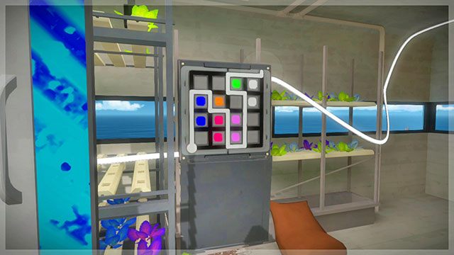 Szklarnia, za drzwiami, trzecia łamigłówka - Rozwiązania zagadek | Szklarnia - The Witness - poradnik do gry
