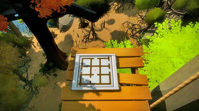 Wpierw poprowadź most przed siebie - Domki na drzewach - Solucja The Witness - The Witness - poradnik do gry