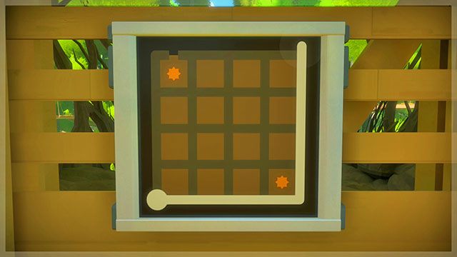 Zagadka do kolejnych drzwi - Rozwiązania zagadek - szare i żółte | Domki na drzewach - The Witness - poradnik do gry