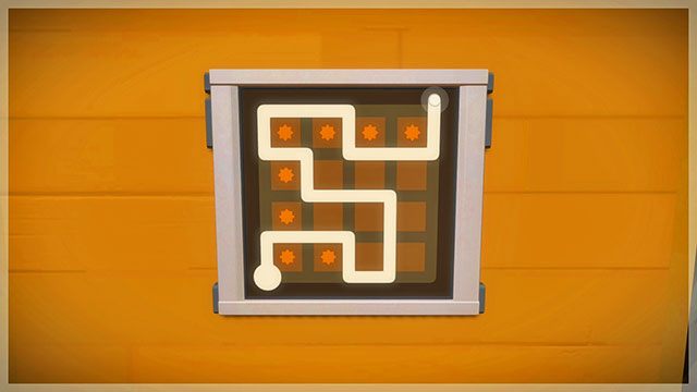Zagadka do trzecich drzwi - Rozwiązania zagadek - szare i żółte | Domki na drzewach - The Witness - poradnik do gry
