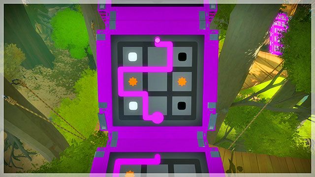 Trzeci most, druga łamigłówka - Rozwiązania zagadek - fioletowe | Domki na drzewach - The Witness - poradnik do gry