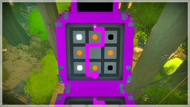Trzeci most, trzecia łamigłówka - Rozwiązania zagadek - fioletowe | Domki na drzewach - The Witness - poradnik do gry