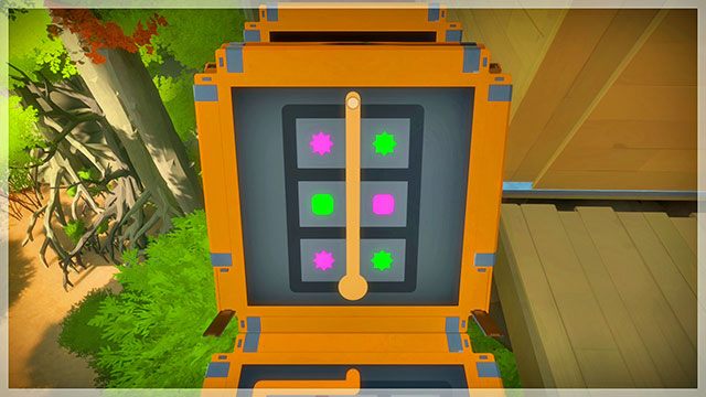 Czwarty most, jedenasta łamigłówka - Rozwiązania zagadek - pomarańczowe 1 | Domki na drzewach - The Witness - poradnik do gry