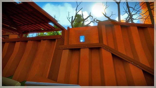 Trzeci panel będzie widoczny tylko w połowie - Las - Solucja The Witness - The Witness - poradnik do gry