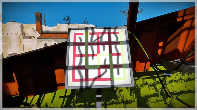 Las, drugi zestaw łamigłówek, druga - Rozwiązania zagadek | Las - The Witness - poradnik do gry