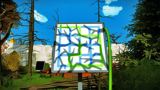 Las, trzeci zestaw łamigłówek, czwarta - Rozwiązania zagadek | Las - The Witness - poradnik do gry
