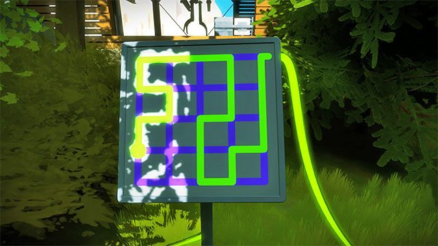Las, czwarty zestaw łamigłówek, czwarta - Rozwiązania zagadek | Las - The Witness - poradnik do gry