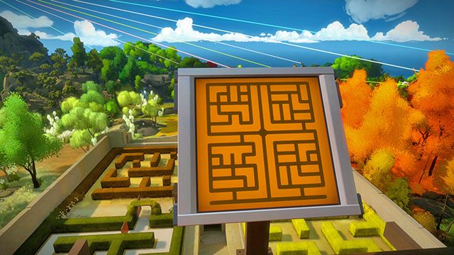Po rozwiązaniu jednego z zestawów łamigłówek wejdź na szczyt centralnej wieży - Zamek - Solucja The Witness - The Witness - poradnik do gry