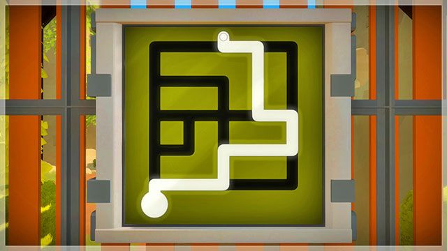 Zamek, pierwszy zestaw labiryntów, czwarty panel - Rozwiązania zagadek | Zamek - The Witness - poradnik do gry
