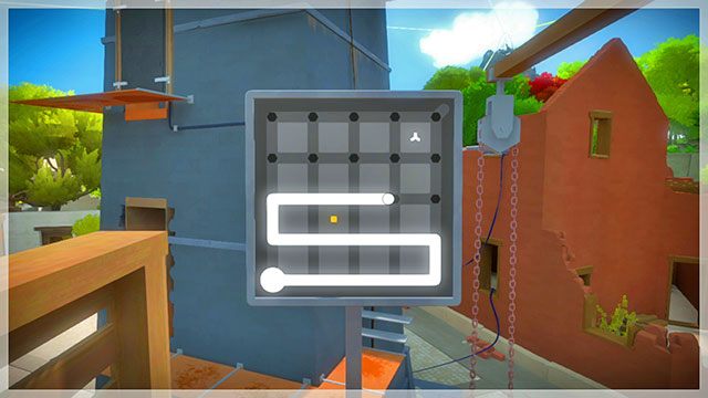 Na szczycie budynku znajdziesz kolejny panel - Miasteczko - Solucja The Witness - The Witness - poradnik do gry
