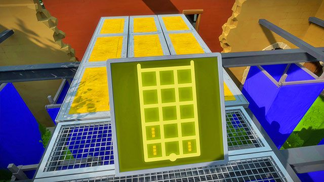Na górze musisz narysować kształt obejmujący wszystkie trzy elementy - Miasteczko - Solucja The Witness - The Witness - poradnik do gry