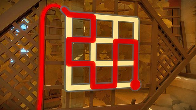 Zagadka wymagająca wykorzystania perspektywy - Rozwiązania zagadek | Miasteczko - The Witness - poradnik do gry