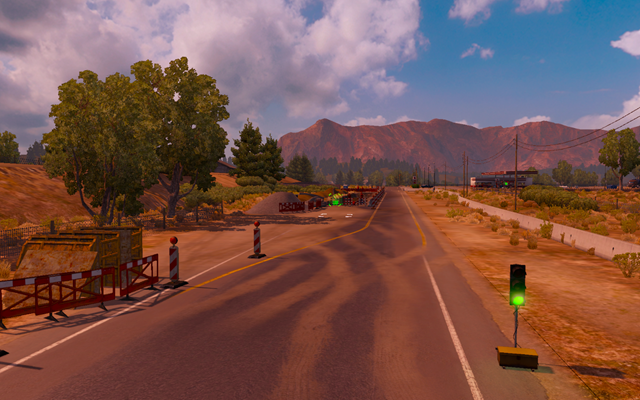 Remonty mogą zdarzyć się nawet na autostradach co wiąże się z ograniczeniami prędkości - Zwężenia i roboty drogowe w American Truck Simulator | Świat gry - American Truck Simulator - poradnik do gry