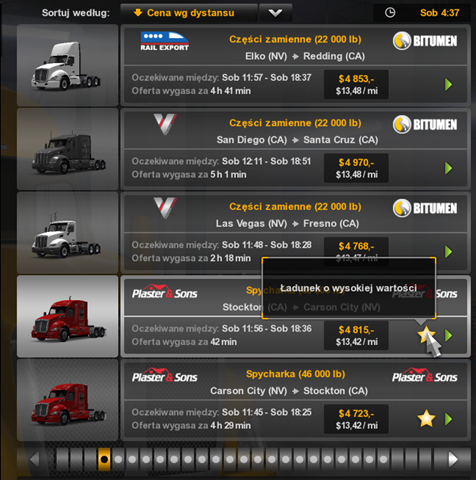 Jedna z umiejętności dająca dostęp do lepszych zleceń (= bardziej opłacalnych) - Zdolności w American Truck Simulator | Kierowca - American Truck Simulator - poradnik do gry