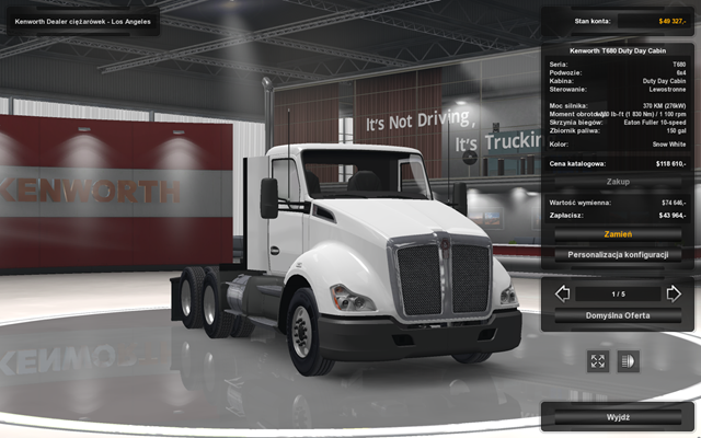 W grze zasadniczo dostępne są dwa modele ciężarówek, po jednym dla każdej z marek - Modele ciężarówek w American Truck Simulator | Dealerzy ciężarówek - American Truck Simulator - poradnik do gry