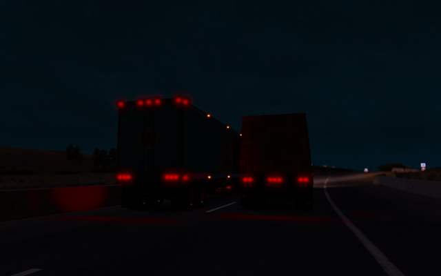 Na autostradzie wyprzedzanie nie stanowi żadnego problemu przy dwóch lub trzech pasach w tym samym kierunku - Wyprzedzanie i kierunkowskazy | Przemierzanie Stanów ciężarówką - American Truck Simulator - poradnik do gry