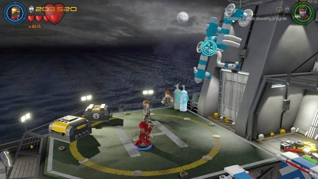 Podejdź do widocznego na obrazku miejsca i zniszcz orurowanie za pomocą dowolnej postaci - Minizestawy | Wizja do rewizji - sekrety | LEGO Marvels Avengers - LEGO Marvels Avengers - poradnik do gry