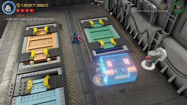 Wskocz do miejsca na kontenery i podejdź do pojemnika po prawej stronie - Minizestawy | Wizja do rewizji - sekrety | LEGO Marvels Avengers - LEGO Marvels Avengers - poradnik do gry