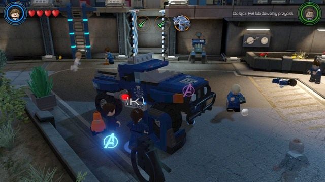 Po stworzeniu rampy, udaj się na lewą stronę gdzie zobaczysz samochód - Loki, Pierwsze Kroki | Opis przejścia | LEGO Marvels Avengers - LEGO Marvels Avengers - poradnik do gry