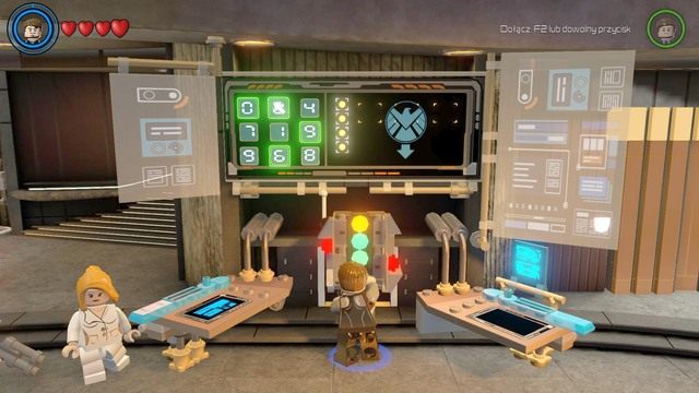 Żeby uruchomić sam panel musisz udać się w prawą stronę i podejść do głównego komputera - Kolej na Hydrę | Opis przejścia | LEGO Marvels Avengers - LEGO Marvels Avengers - poradnik do gry