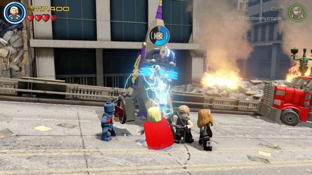 Będąc na górze zniszcz wszystkie obiekty z klocków - Mściciele do boju | Opis przejścia | LEGO Marvels Avengers - LEGO Marvels Avengers - poradnik do gry