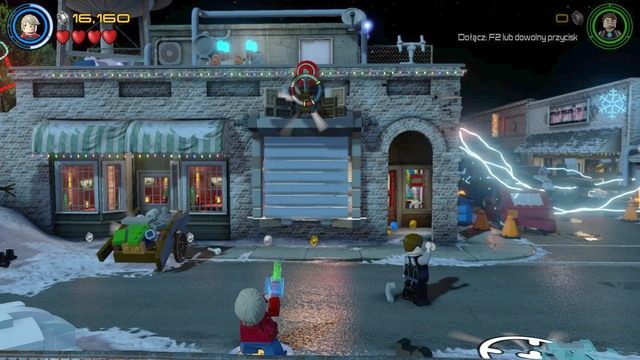 Po zmianie miejsca akcji zacznij kontrolować Harleya i podejdź do lewej strony skąd zobaczysz tarczę - A.I.M. nic się nie IMA | Opis przejścia | LEGO Marvels Avengers - LEGO Marvels Avengers - poradnik do gry