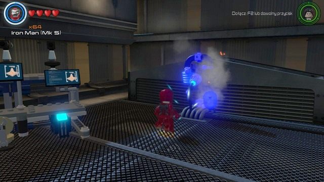 Drugi generator znajduje się na dachu lewego budynku - Złote klocki | Baza S.H.I.E.L.D. - sekrety | LEGO Marvels Avengers - LEGO Marvels Avengers - poradnik do gry