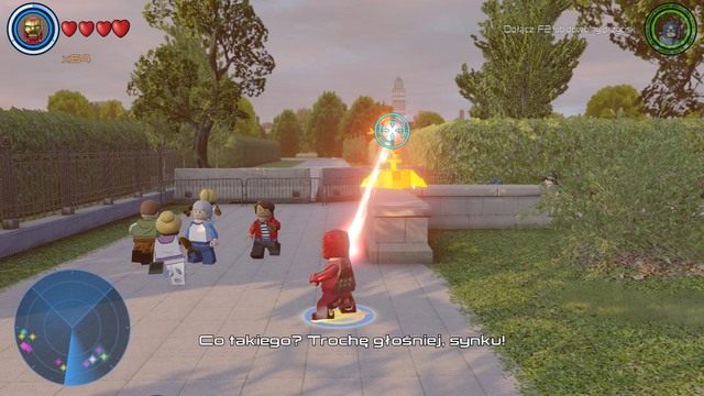 Drugi posąg widoczny jest na obrazku, a trzeci znajduje się po przeciwległej stronie - Postacie | Waszyngton - sekrety | LEGO Marvels Avengers - LEGO Marvels Avengers - poradnik do gry