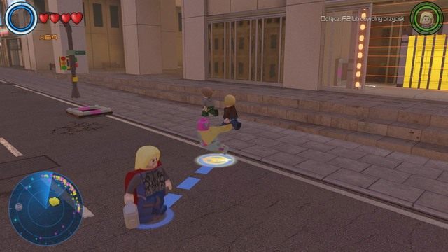 Przy budynku Marvela znajdziesz laserową osłonę oraz kratkę, z której skorzystaj jako Vision - Złote klocki | Północny Manhattan - sekrety | LEGO Marvels Avengers - LEGO Marvels Avengers - poradnik do gry
