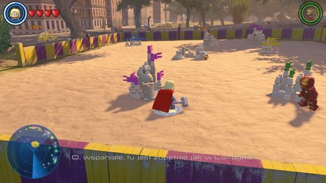 W Central Parku znajdziesz piaskownicę, na której znajdują się zamki z piasku - Złote klocki | Centralny Manhattan - sekrety | LEGO Marvels Avengers - LEGO Marvels Avengers - poradnik do gry