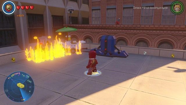 Na dachu budynku w południowej części centralnego Manhattanu znajdziesz pojemnik - Złote klocki | Centralny Manhattan - sekrety | LEGO Marvels Avengers - LEGO Marvels Avengers - poradnik do gry