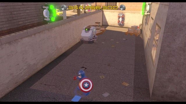 W centralnej części południowego Manhattanu znajdziesz kolejny pojemnik - Złote klocki | Południowy Manhattan - sekrety | LEGO Marvels Avengers - LEGO Marvels Avengers - poradnik do gry