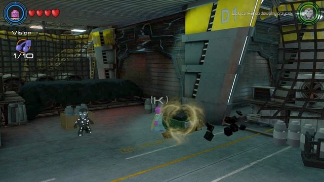Druga ukryta jest w zielonym pojemniku w hangarze - Zadania poboczne | Helicarrier S.H.I.E.L.D. - sekrety | LEGO Marvels Avengers - LEGO Marvels Avengers - poradnik do gry