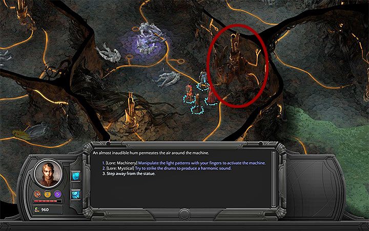 W unikaniu walk ze stychami może ci pomóc dotarcie do pokazanego na powyższym obrazku urządzenia (M11 - Niestabilne fundamenty (Shaky Foundations) - zadanie poboczne - Torment: Tides of Numenera - poradnik do gry