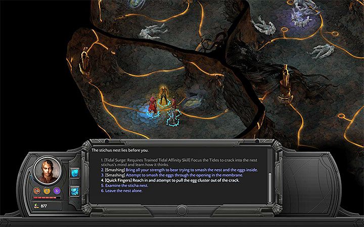 Jedno ze skupisk - do zdobywania jaj możesz używać np. zdolności Zwinne ręce - Niestabilne fundamenty (Shaky Foundations) - zadanie poboczne - Torment: Tides of Numenera - poradnik do gry