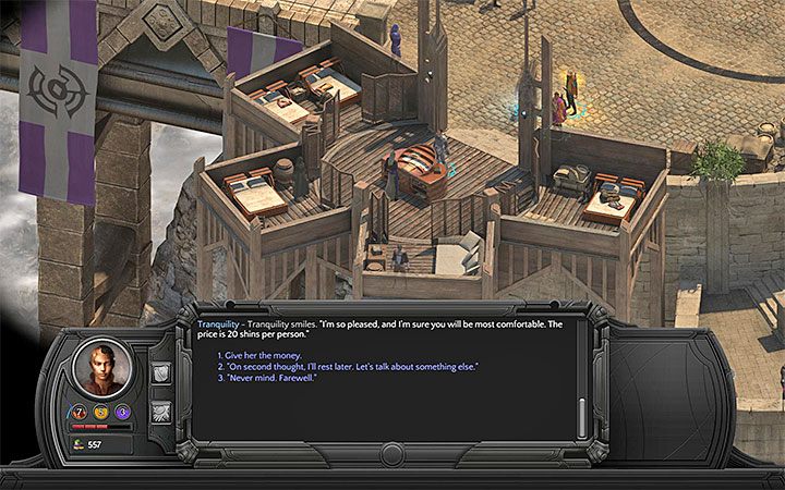 Musisz zapłacić 20 błyszków od łebka - Karawanseraj (Caravanserai) M7 - mapa lokacji | Torment Tides of Numenera - Torment: Tides of Numenera - poradnik do gry
