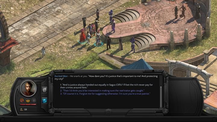 Możesz podjudzić wzburzony tłum, by nakłonili władze do uwolnienia wieźnia - Ułaskawienie (Stay of Execution) - zadanie poboczne | Torment Tides of Numenera - Torment: Tides of Numenera - poradnik do gry