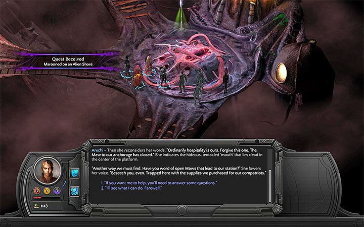 Laskarzy stoją niedaleko przejścia do Małego Nihilesh - Utkwiłeś na Obcym Wybrzeżu (Marooned on an Alien Shore) - poboczne zadanie - Torment: Tides of Numenera - poradnik do gry