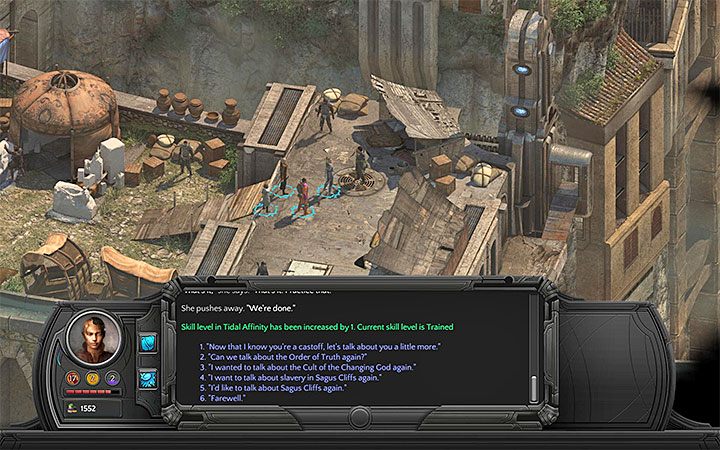 Zaliczenie pobocznego zadania Ukochany niewolnik - Quest ten zleca Tol Maguur z Małego Rynku (M3 - Miejsca odblokowywania stałych premii do statystyk | Torment Tides of Numenera - Torment: Tides of Numenera - poradnik do gry