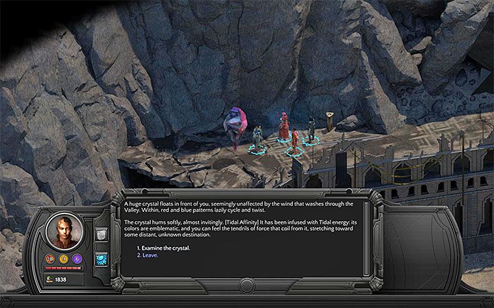 Obejrzyj dokładnie duży lewitujący kryształ - Odcięte dziecko (Severed Child) - poboczne zadanie | Torment Tides of Numenera - Torment: Tides of Numenera - poradnik do gry